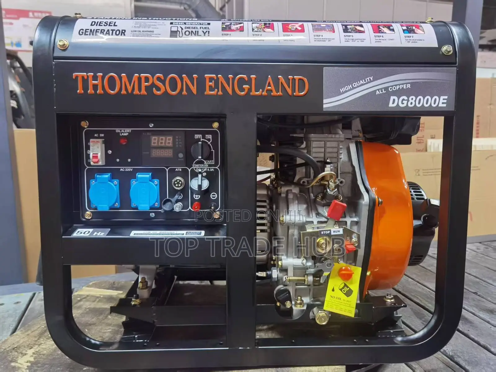 Thompson England Diesel Generator Single Phase 10kva