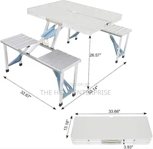 Generic Portable Foldable Aluminum Picnic Table