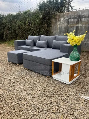 Grey Modern L-Shaped Sofa ( 5 Seater)