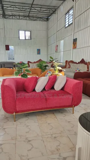 Red 2 Seater Sofa.