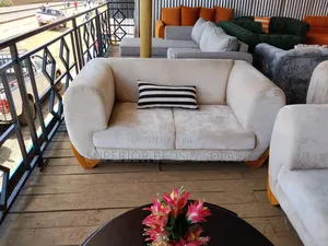 Cream 2 Seater Loveseat.