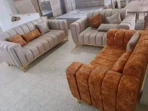 Soft Ribbed 3 Seater Sofa