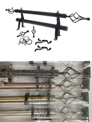 Affordable Extendable Drapery Curtain Rods With All Accessories