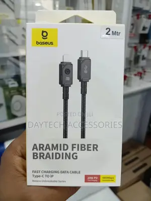 Baseus 20w Unbreakable Type-C to Lightning Fast Charging Data Cable.
