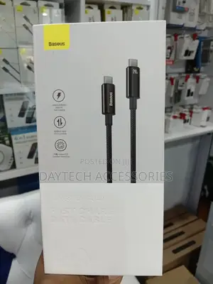 Baseus Tungsten Gold Fast Charging Data Cable (240w, 3m).
