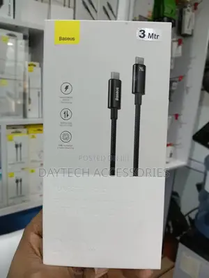 Baseus Tungsten Gold 240w 1m Usb-C to Usb-C Cable (Black)