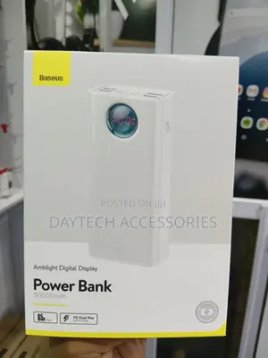 Baseus Amblight Portable Power Bank 65w 30,000 Mah Withdigital Display