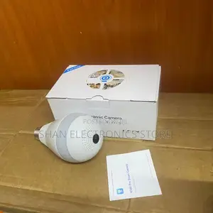 Hd Wireless CCTV Bulb Camera 360° Panoramic Security Cam