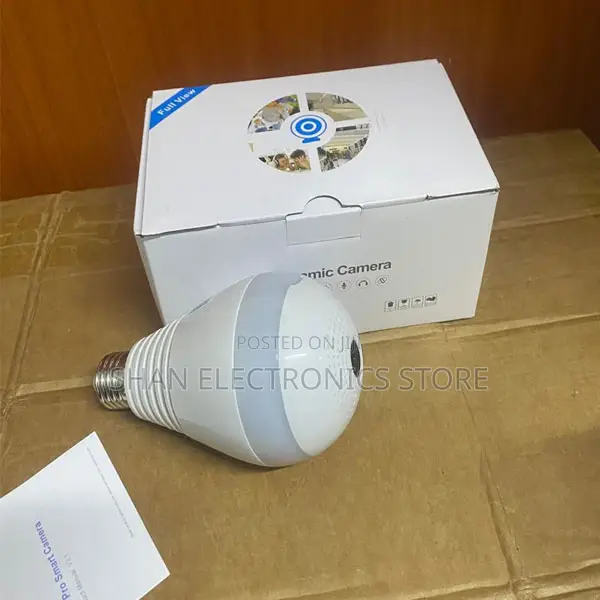 Wireless Smart Bulb Camera 360° Hd CCTV With Motion Detection