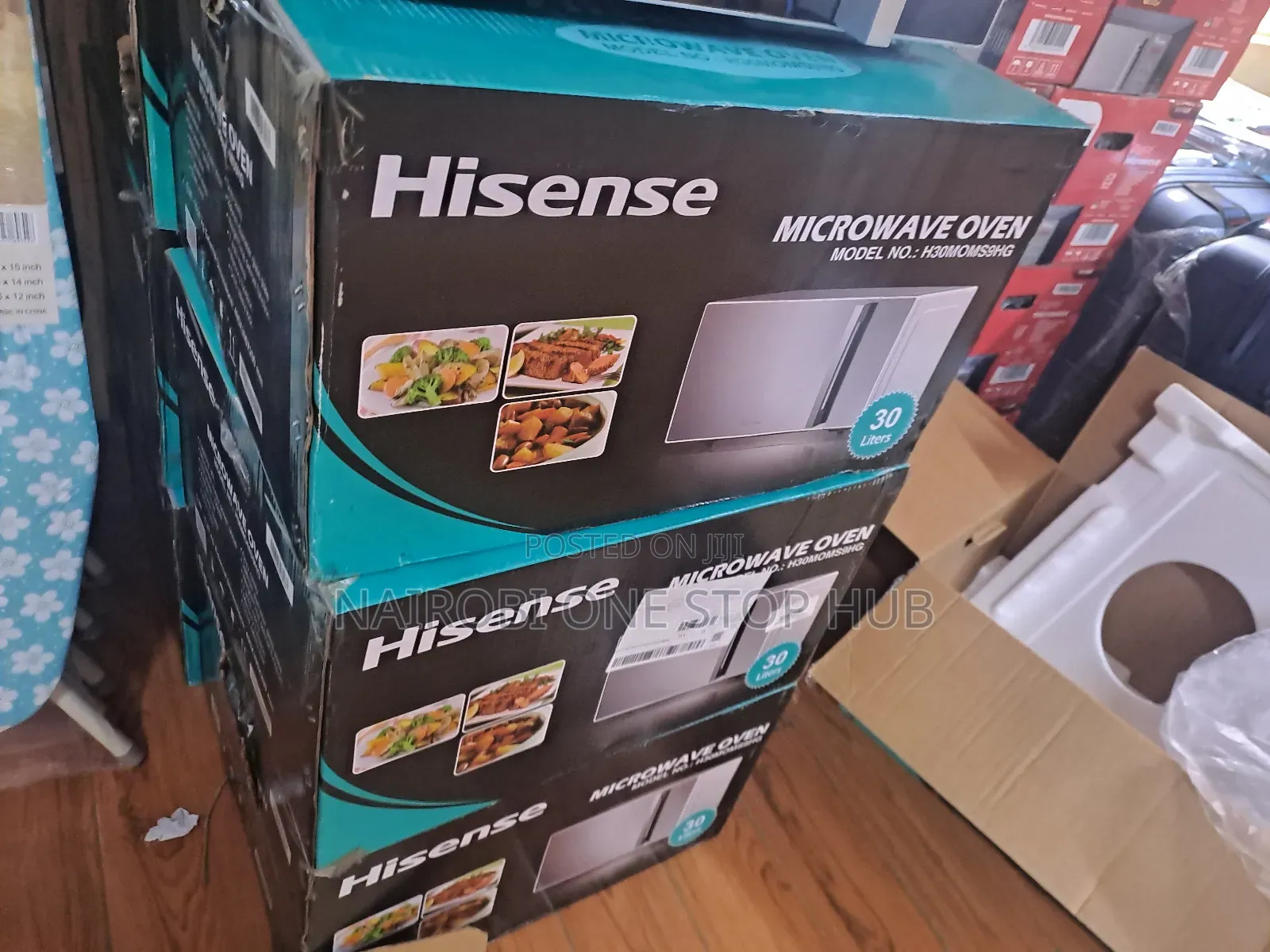 Big Hisense 30l Silver Microwave