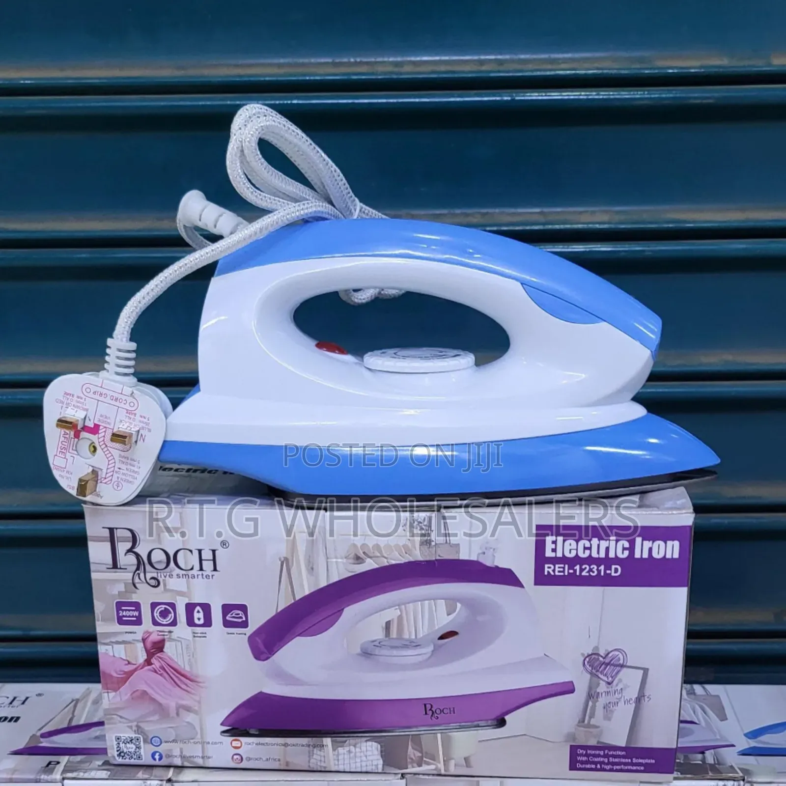 Roch Lightweight Dry Iron With Adjustable Temperature