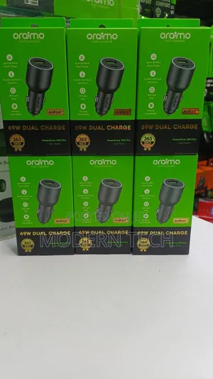 Oraimo Powerdrive 7691 Pro 69w Dual‐Port Super Car Charger