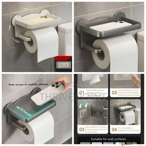Punch Free Toilet Tissue Holder