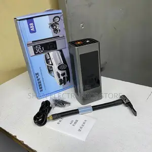 : A88 Digital Air Pump Tyre Inflator With Led Light Portable