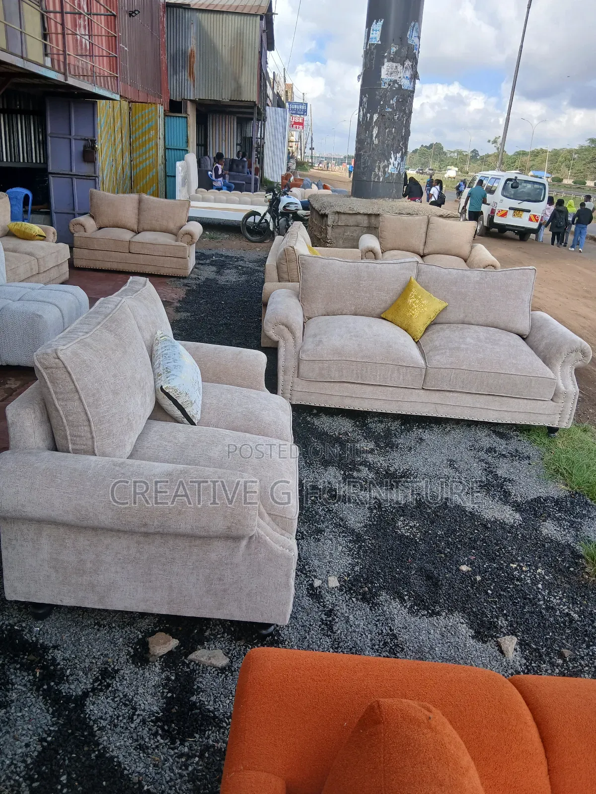 Modern Luxury 3+2 Sofa Set – Soft Fabric, Elegant Super Comfortable!