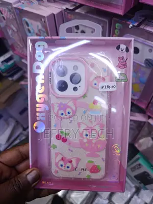 Linabelle iPhone 16 Pro Magsafe Glitter Clear Case -Pink