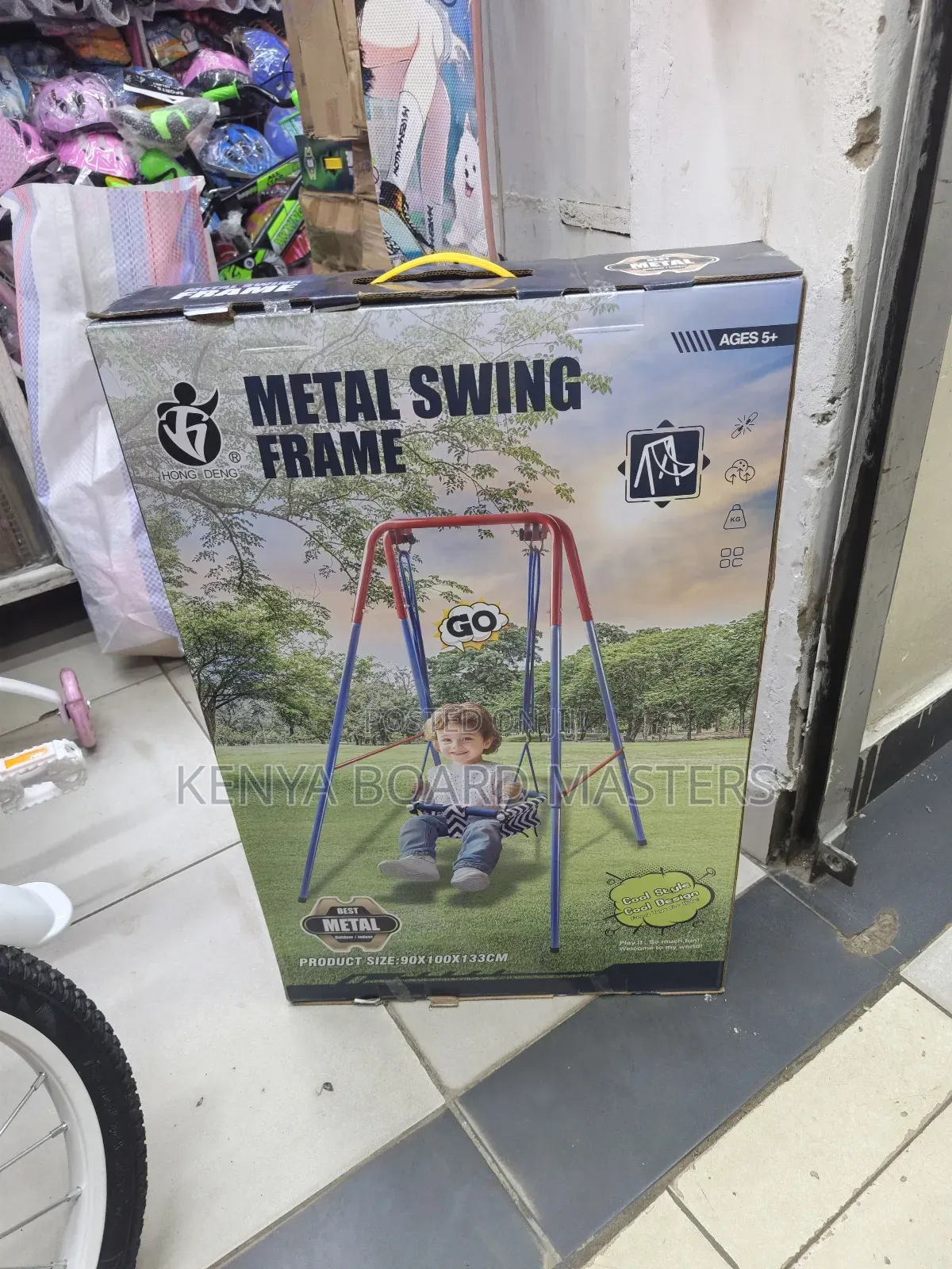 Kids Metal Swing Frame