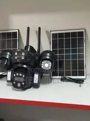 4lens Quad Simcard Outdoor CCTV Solar Powered Alarm Notification