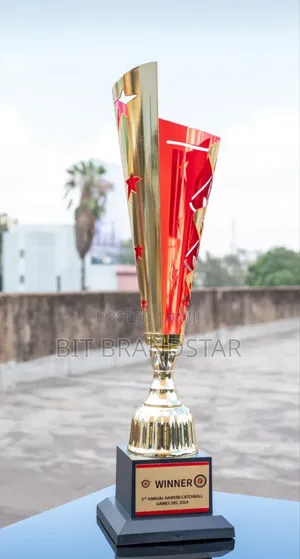 Trophy With a Touch of Red