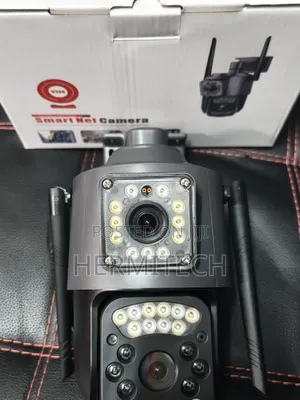 Global Use 4g Support Electric CCTV Dual Lens With Ethernet Cable