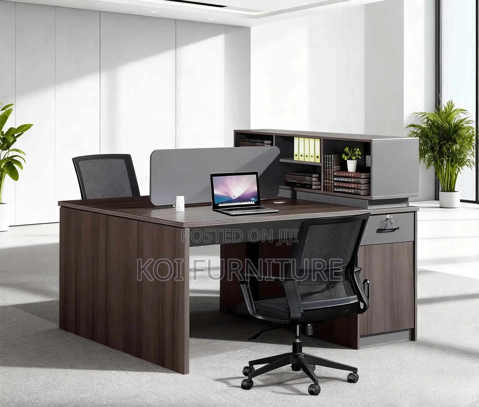 Office Workstations; Two Sided Open Office Workstation