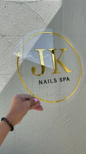 Clear Frosted Acrylic Signage for Offices and Shops