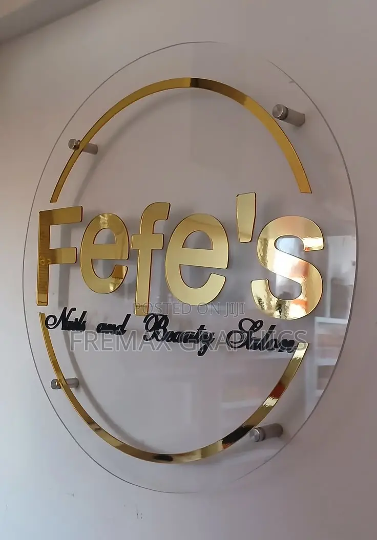 High-End Acrylic Signage for Business Identity