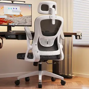 Imported Swivel White Mesh Study Chair