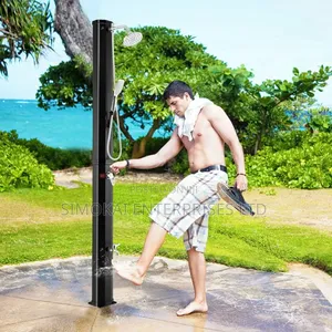 Solar Shower Material:Pvc+Abs With Chrome Capacity: 35 Litres