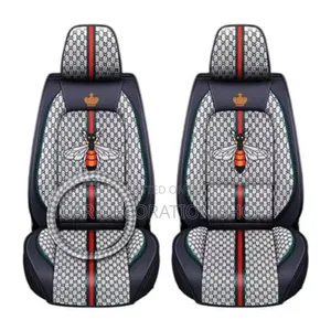 5 Seater Gucci Seat Cushions With Pillow and Steering Wheel Cover