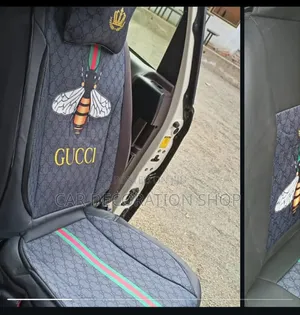 Black Butterfly Gucci Car Interior Decoration Seat Cover