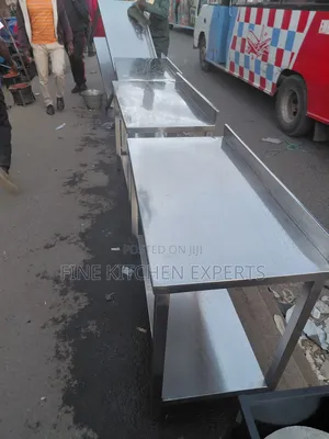 A 4 Feet Mirror Furnished Working Table.