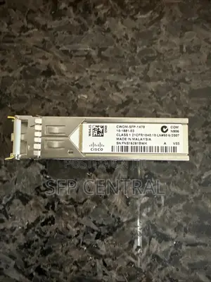 Cisco CWDM SFP Module, 1470nm 1g 80km
