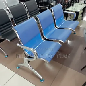 3 Seater Office Unpaddes Waiting Chair