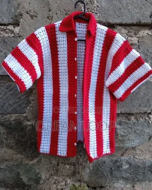 Crocheted Polo Shirt