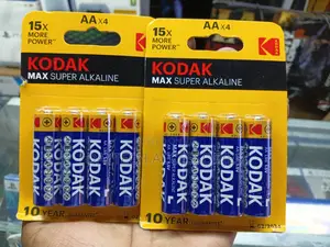 Kodak Max Super Alkaline Aa Rechargable Batteries 4-Pack