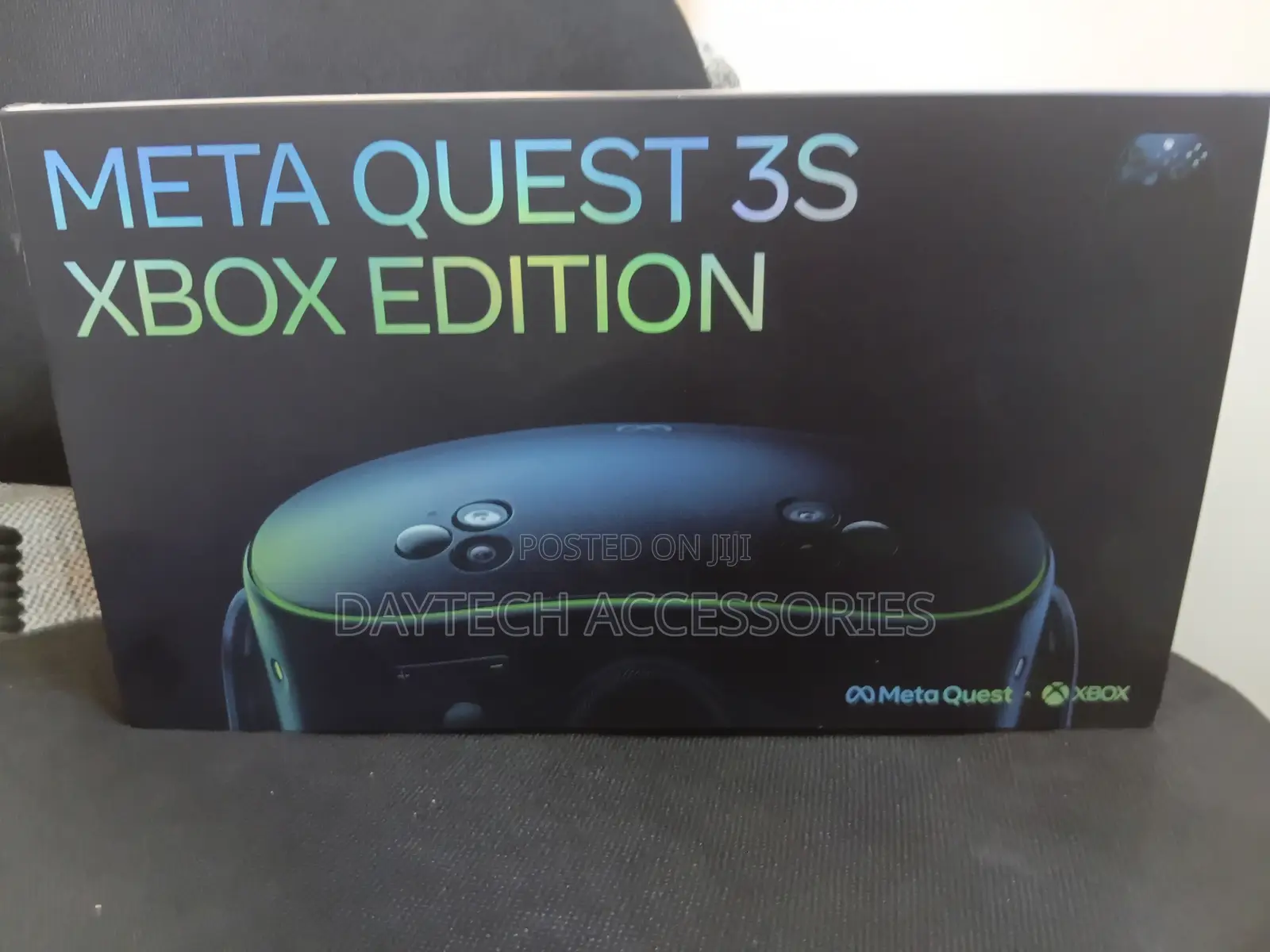 The Meta Quest 3s Xbox Edition Virtual Reality Headset.