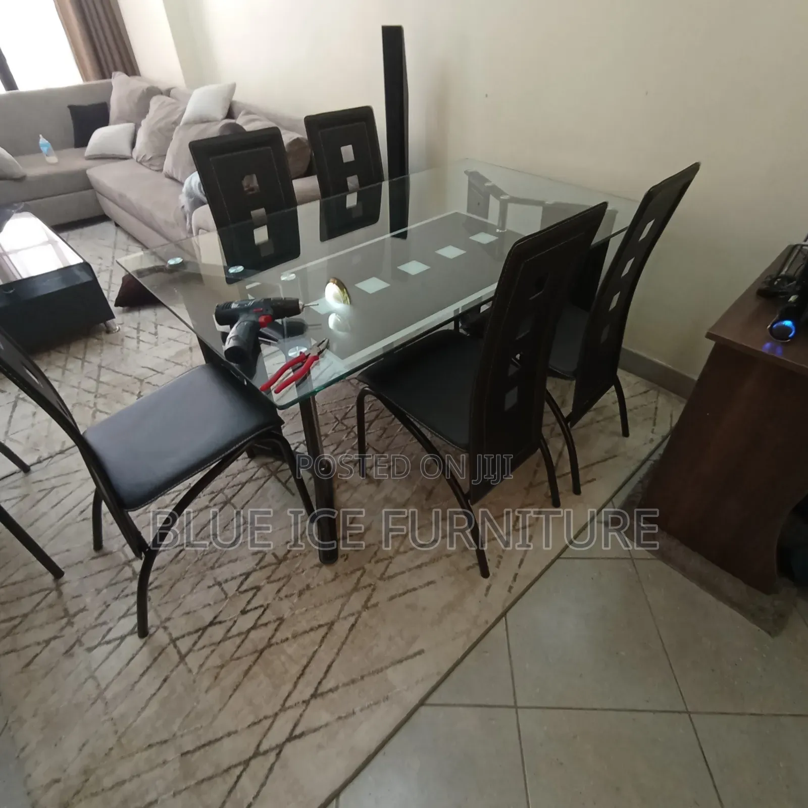 Classic 6 Seater Glass Dining Set