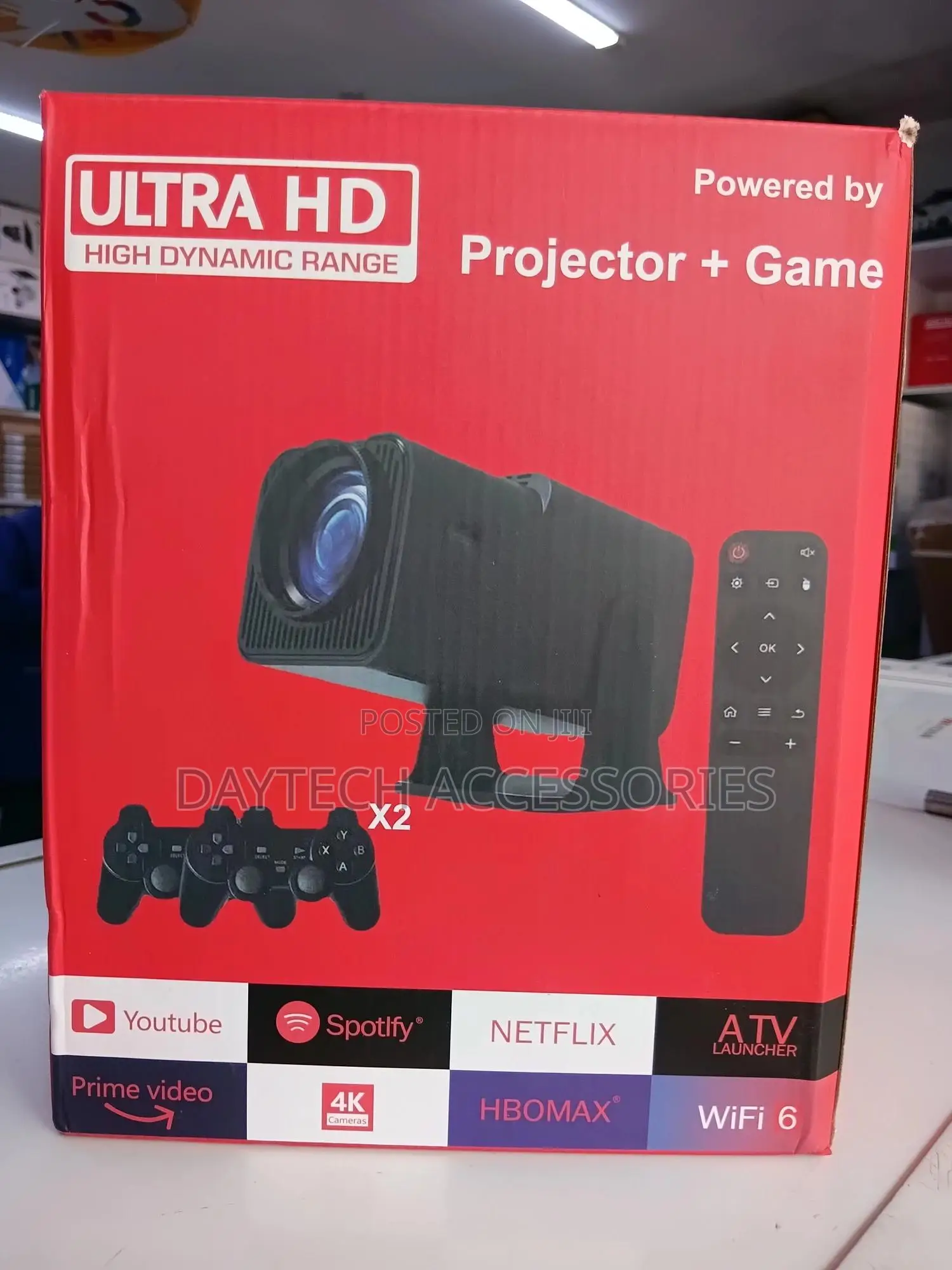 Hy320 Android Smart Projector Includes a Built-in Gaming System.