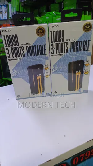Tecno TPB-P103 Fast Charge 22.5w Power Bank – 10000mah