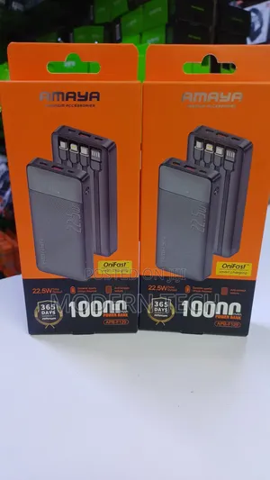 Amaya Apb-F129 Portable Charger 10000mah (All-in-One Cable Design)