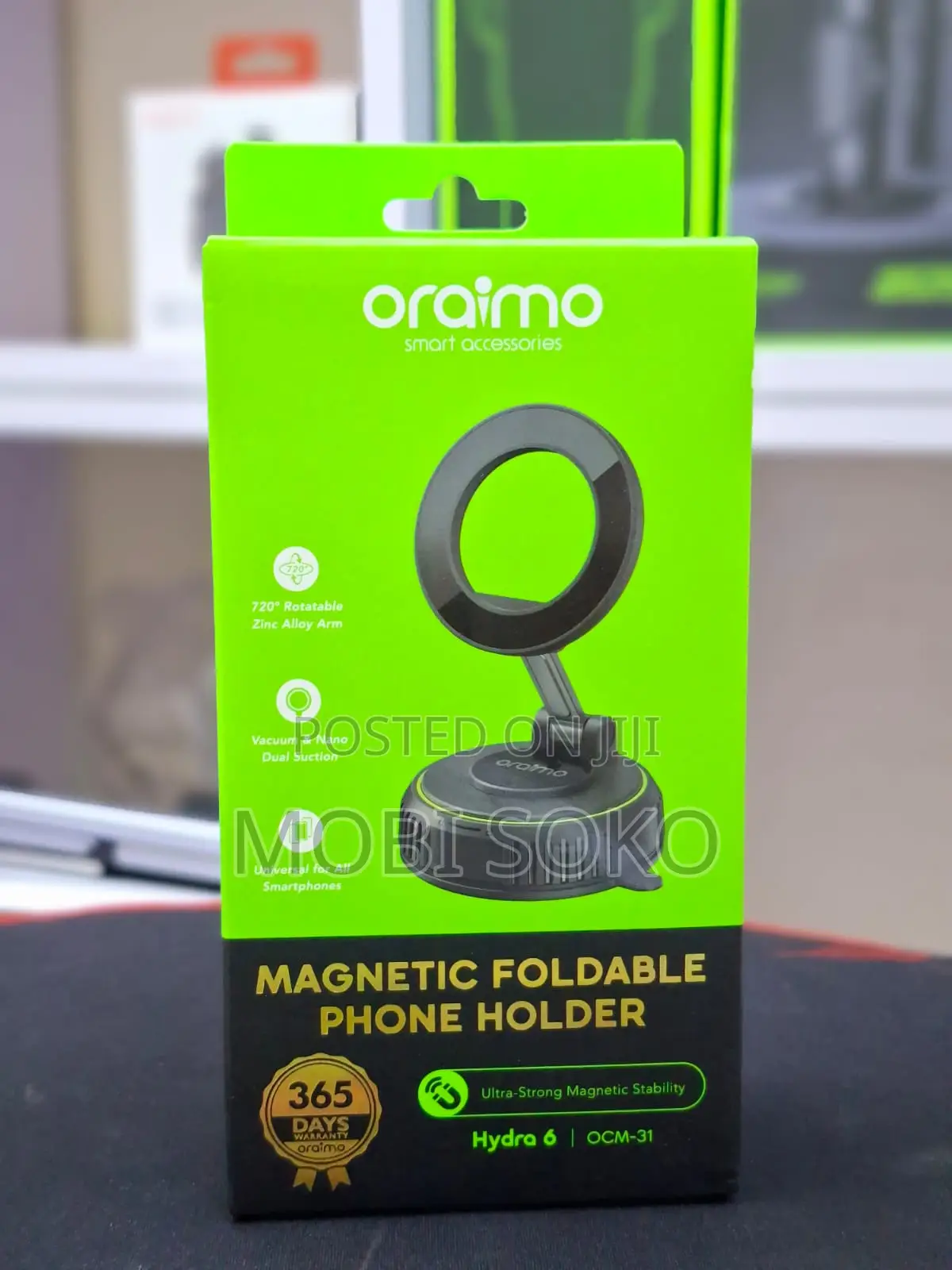 Oraimo Hydra 6 Ocm-31 720° Magnetic Foldable Phone Holder