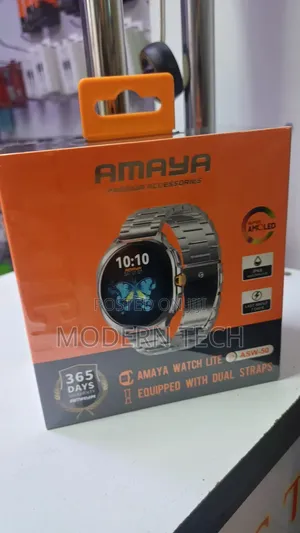 “Amaya Asw‐50 Smartwatch – Bluetooth Calling, Fitness Tracker