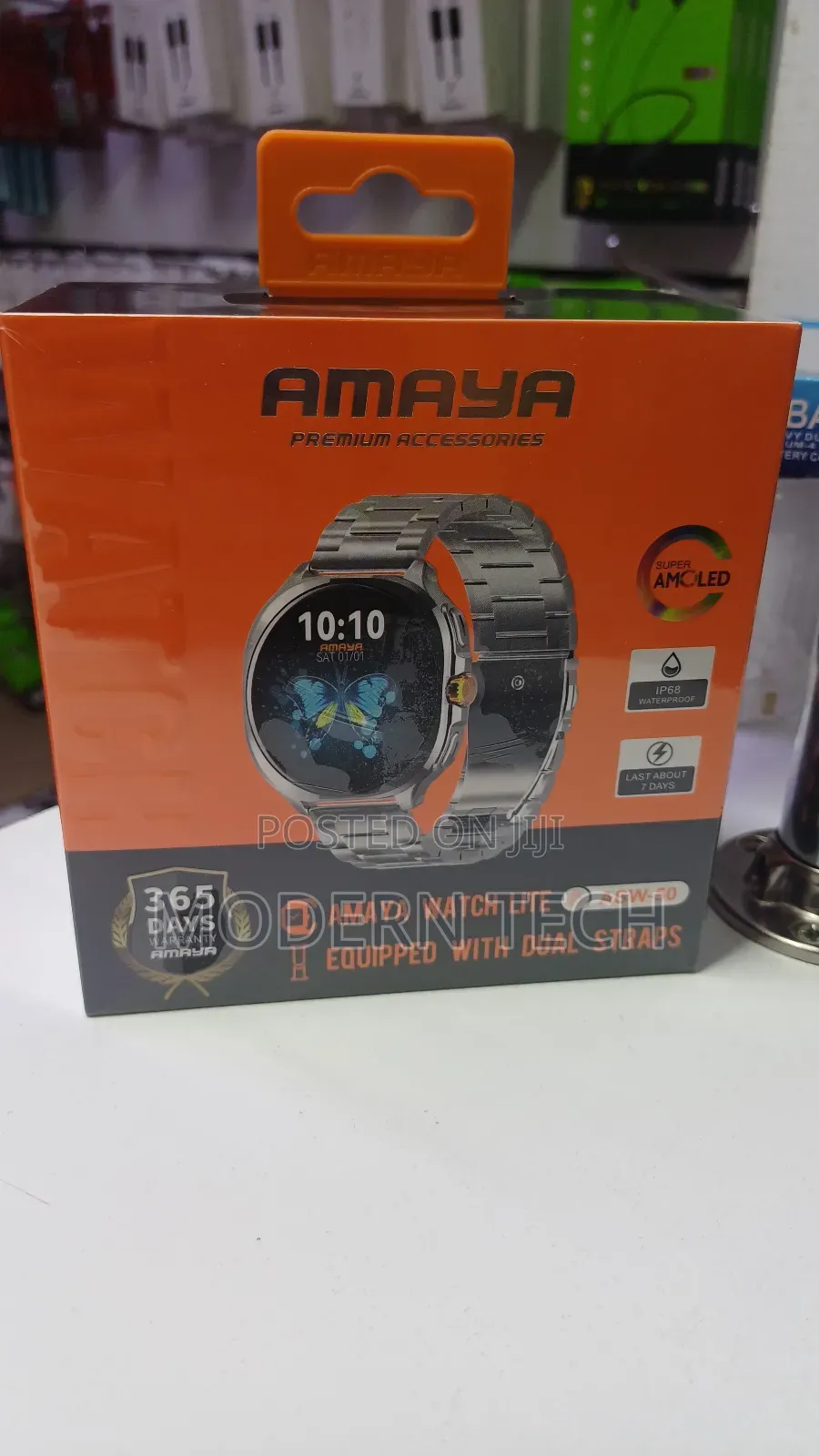 Amaya Asw‐50 Bluetooth Smart Watch – Activity Tracker Notifications