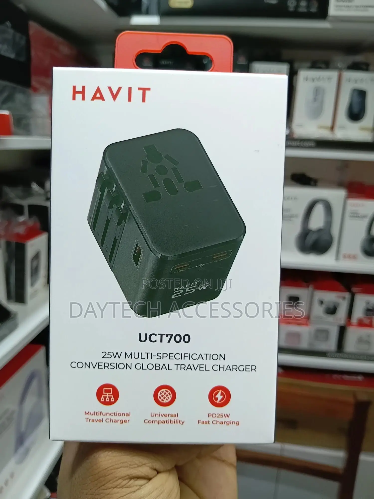 Havit 25w Uct700 Multi Conversion Global Travel Charger.