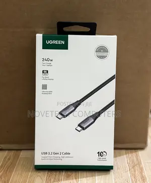 Ugreen 1 Meter 240w at 60hz Type-C to Type-C 3.2 Gen 2 Cable – Us355