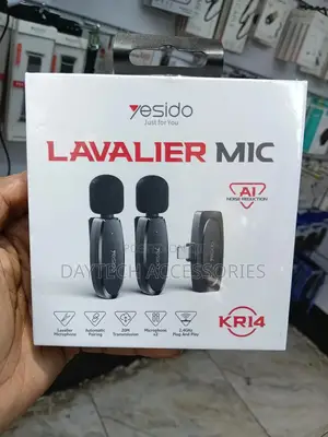 Yesido Kr14 Dual Wireless Lavalier Mic With Ai Noise Reduction