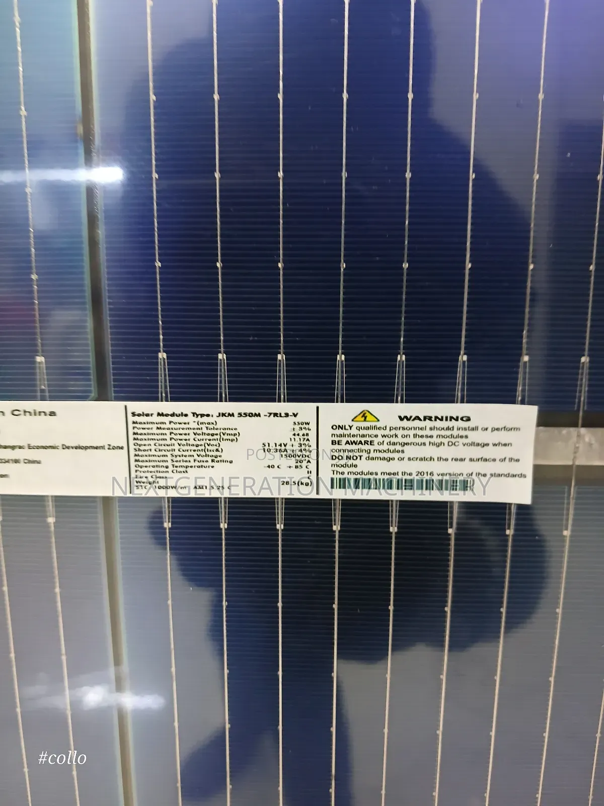 550watts Solar Panel