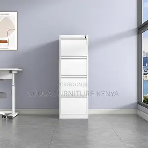 4-Drawers Space-Saving Metallic Locker Cabinet