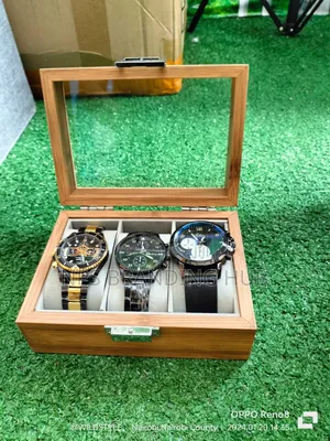 3 Slots Wooden Watch Organizer Size:16.5*12*7.5cm Tet